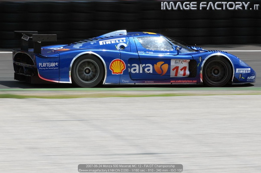 2007-06-24 Monza 500 Maserati MC 12 - FIA GT Championship